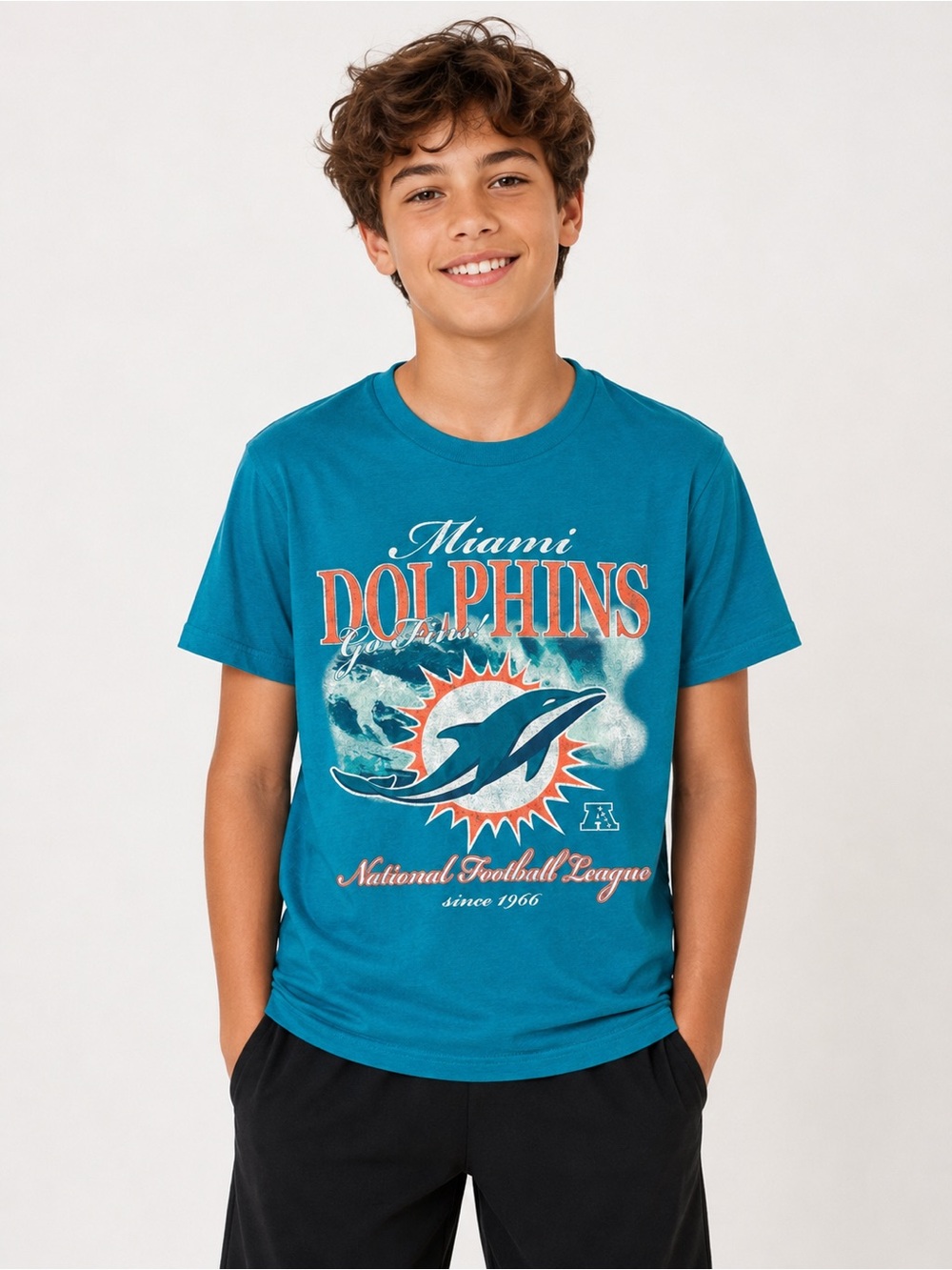 Miami Dolphins Youth Graphic T-Shirt – Size 15/16 – NWT